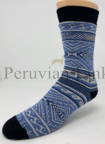 Alpaca Adventure Socks - Ocean
