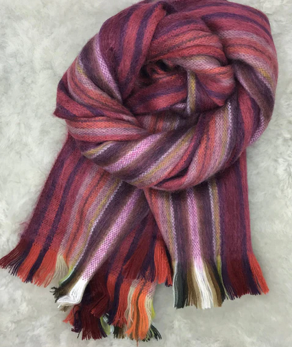 Woven Baby Alpaca Scarf - Briar Patch
