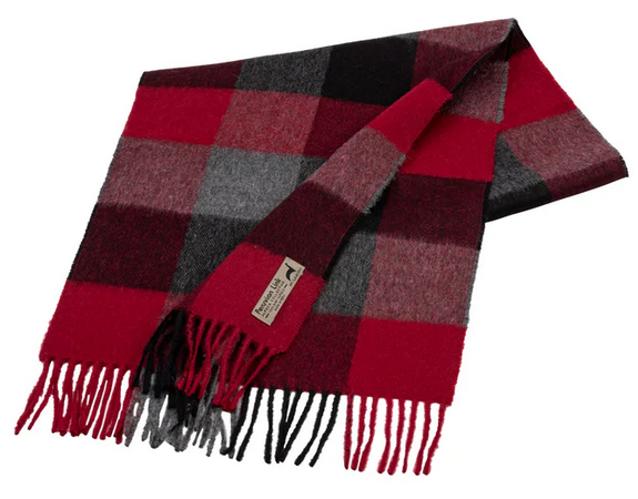 Buffalo Check 100% Alpaca Woven Scarves