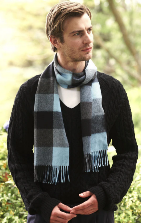 Buffalo Check 100% Alpaca Woven Scarves - 3 colors!