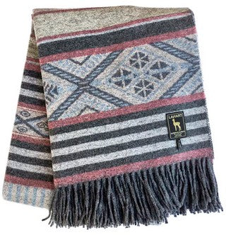 Cherokee Chief Lap Throw Blanket - Chili