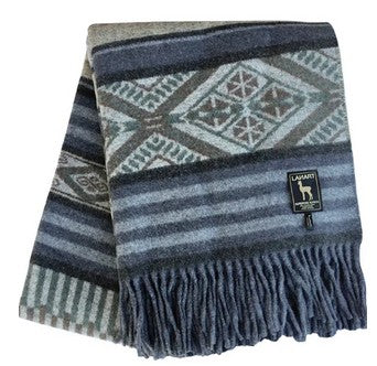 Cherokee Chief Lap Throw Blanket - Clove