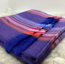 Woven Baby Alpaca Scarf - Cherries Jubilee