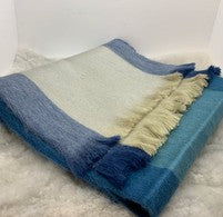 Woven Baby Alpaca Scarf - Cloudy Skies