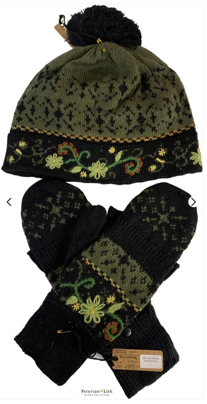 Fern Fleece Lined Glittens