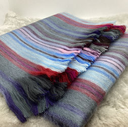 Woven Baby Alpaca Scarf - Fireworks