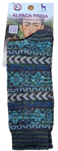 Jacquard Frida Socks - Blue