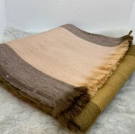 Woven Baby Alpaca Scarf - Golden Dunes