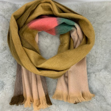 Woven Baby Alpaca Scarf - Golden Dunes