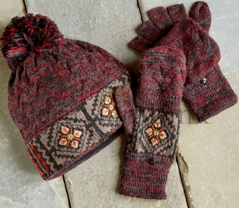 Harvest Mosaic Fleece Lined Hat