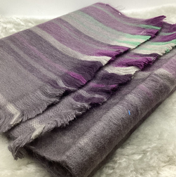 Woven Baby Alpaca Scarf - Humbug