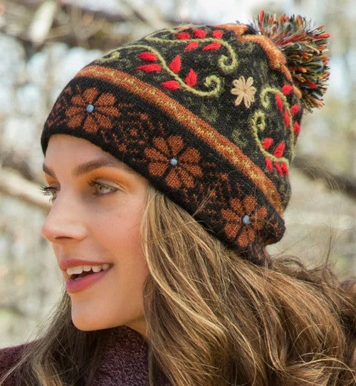 Marianna Fleece Lined Hat - Amber