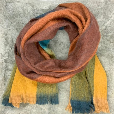 Woven Baby Alpaca Scarf - Midsummer Solace