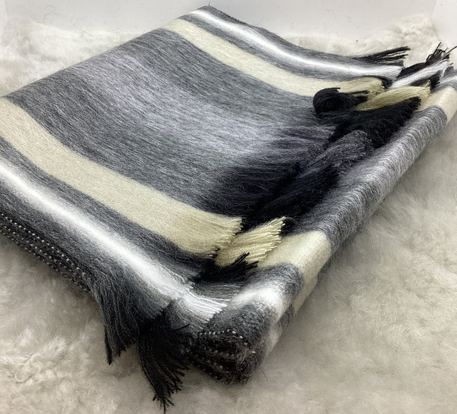 Woven Baby Alpaca Scarf - Newport
