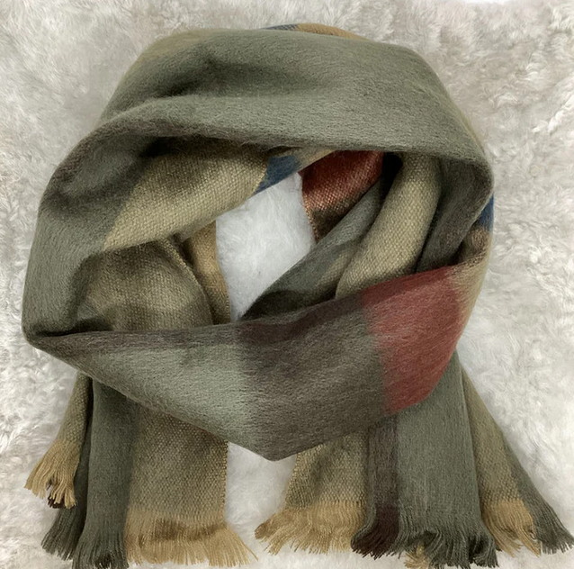 Woven Baby Alpaca Scarf - Santa Fe