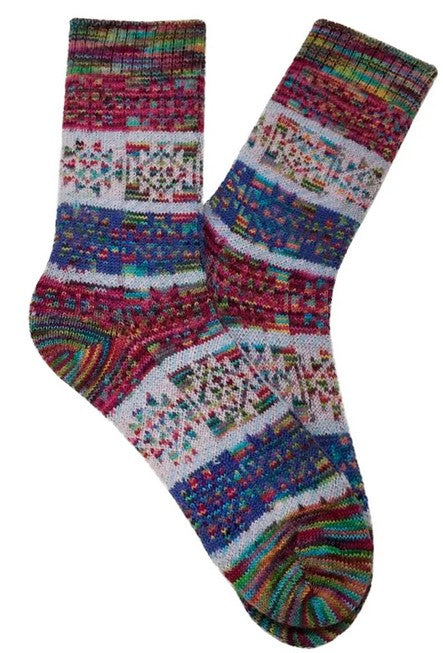 Jacquard Santa Fe Candy Socks
