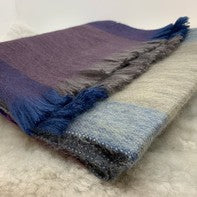 Woven Baby Alpaca Scarf - Stormy Glen