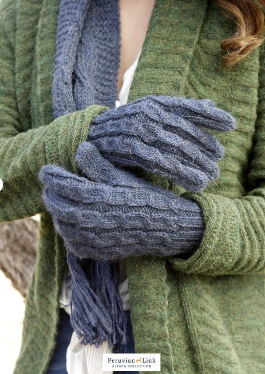 Handknit Cable Gloves - Click to See Assorted Colors!