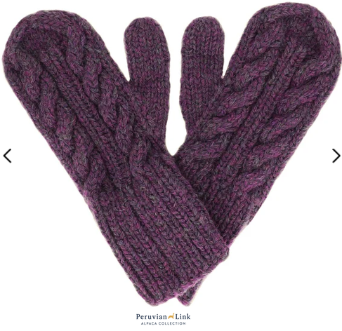 Handknit Cable Mittens - Click to See Assorted Colors!