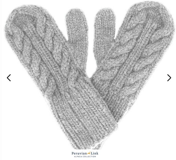 Handknit Cable Mittens - Click to See Assorted Colors!