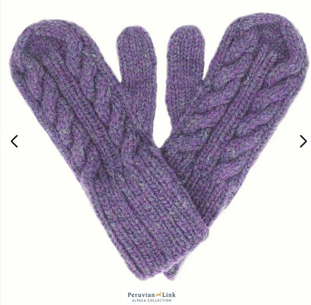 Handknit Cable Mittens - Click to See Assorted Colors!