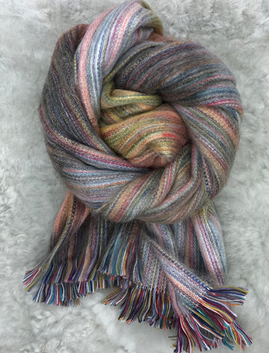 Woven Baby Alpaca Scarf - Tutti Frutti