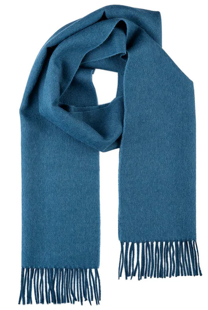 Shupaca - 100% Baby Alpaca Scarf - Blue Jean
