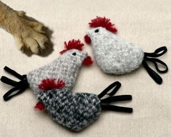 Crinkle Chicken Cat Toy