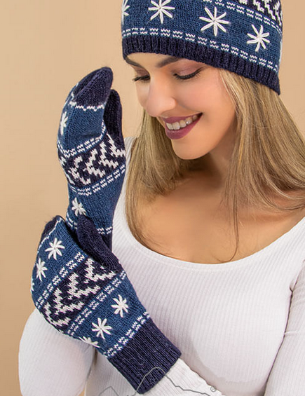 Nevada Fleece Lined Alpaca Hat Navy