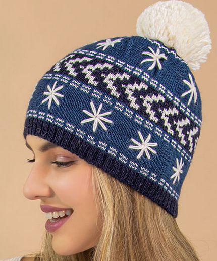 Nevada Fleece Lined Alpaca Mittens Navy