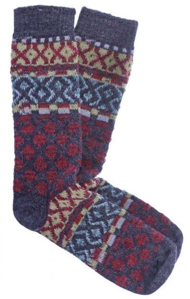 Jacquard Degas Denim Socks