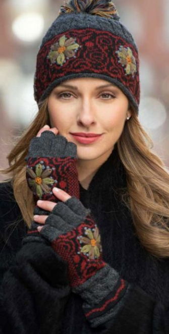 Smokey Mountain Fingerless Gloves